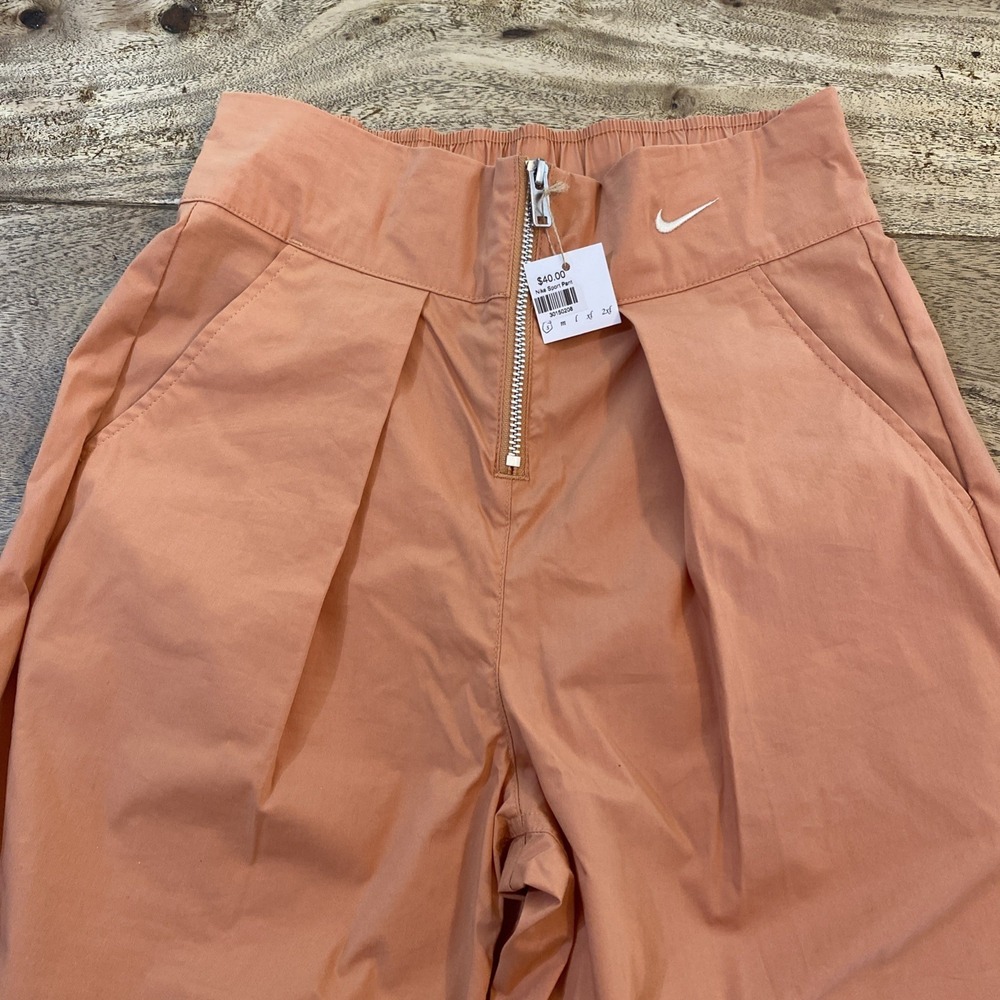 NEW Nike Sportswear Everything Wovens Women's Mid-Rise Open-Hem Pants ORANGE M - Picture 7 of 15